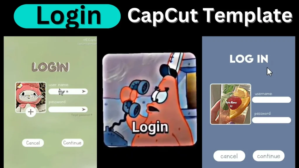 Login CapCut Template