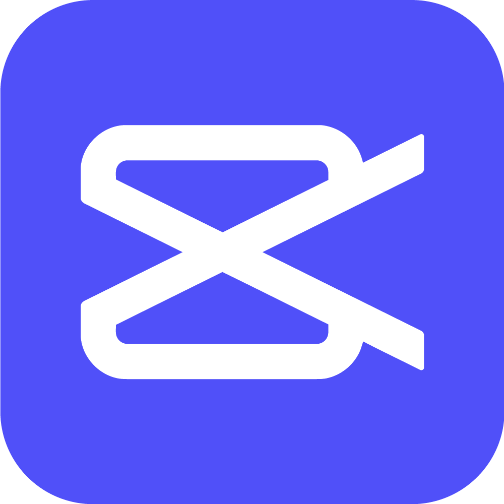 Capcut Logo blue