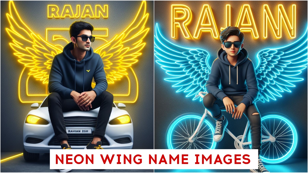 Ai Neon Wings Photo Editing